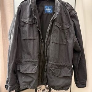 Old Navy Men's Charcoal Military Jacket